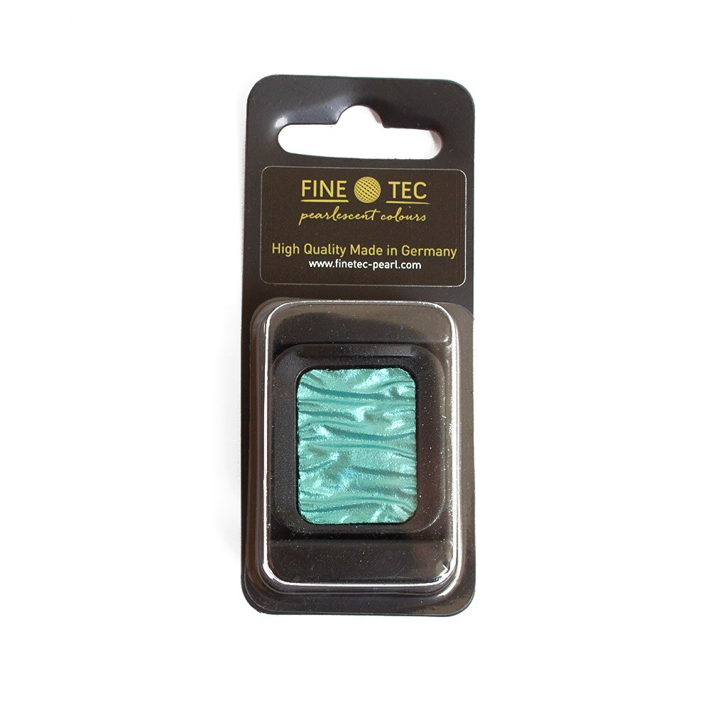 Green, Watercolor, Art & School, Finetec, Artist Mica, Paint, Refill, Caribbean Green, 347666